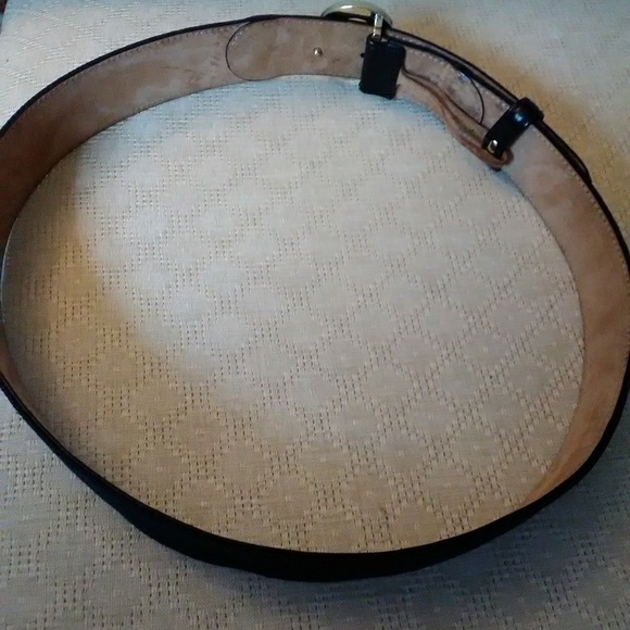*SOLD* Gucci Monogram Canvas and Leather Belt - Picture 5 of 5